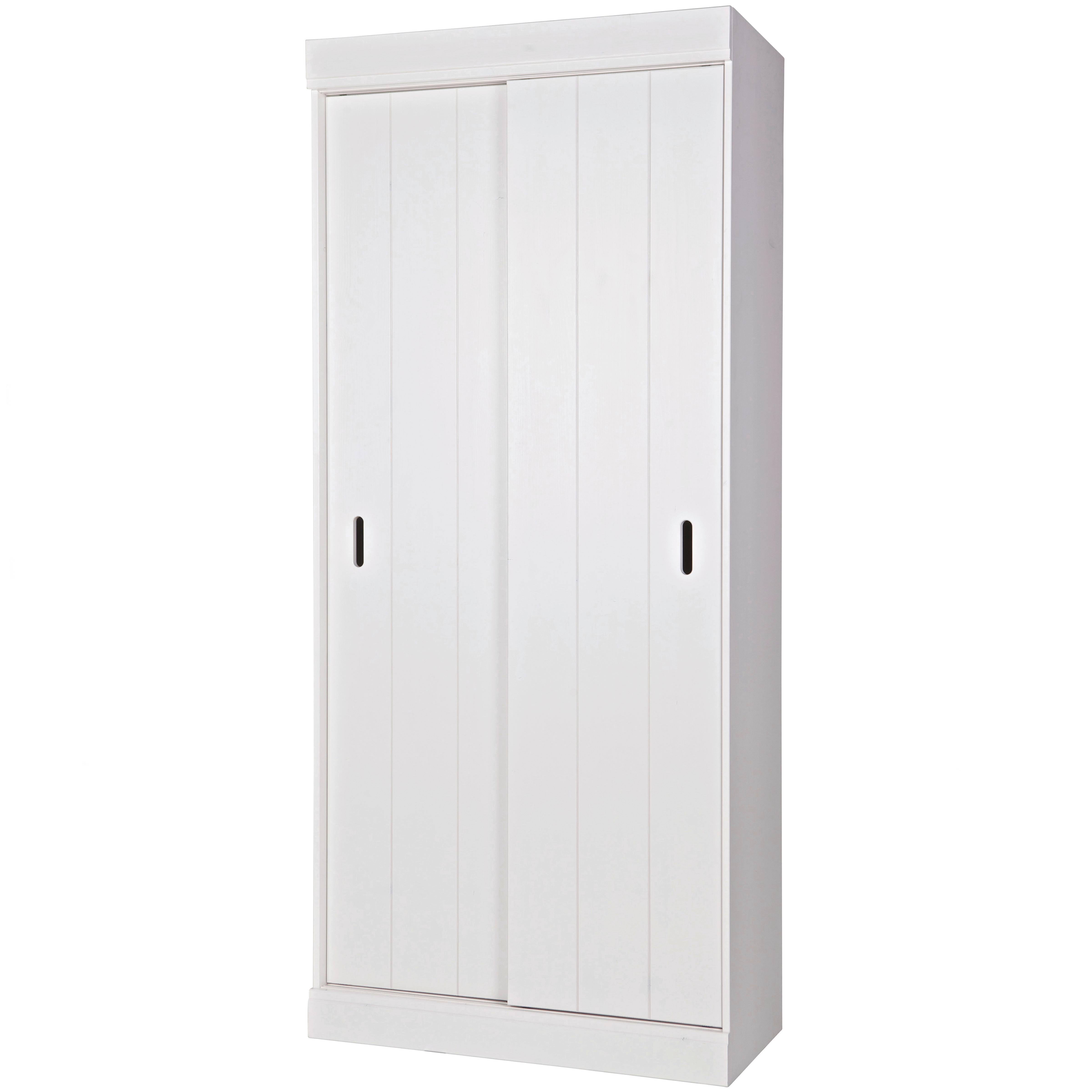 Schrank Row Weiß - Weiß, Basics, Holz (85/195/44cm) - MID.YOU