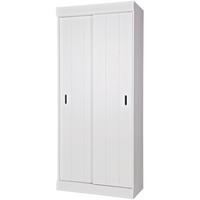 Schrank Row Weiß - Weiß, Basics, Holz (85/195/44cm) - MID.YOU