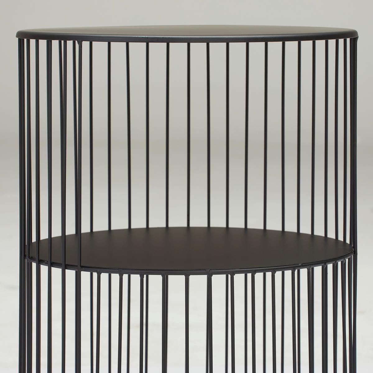 STOLIK BOCZNY MARIO - czarny, Trend, metal (39/39/55cm) - Landscape