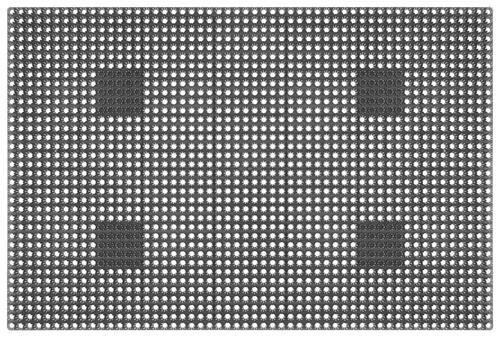 Fussmatte Max in Anthrazit ca. 40x60cm - Anthrazit, Konventionell, Kunststoff (40/60cm) - Modern Living
