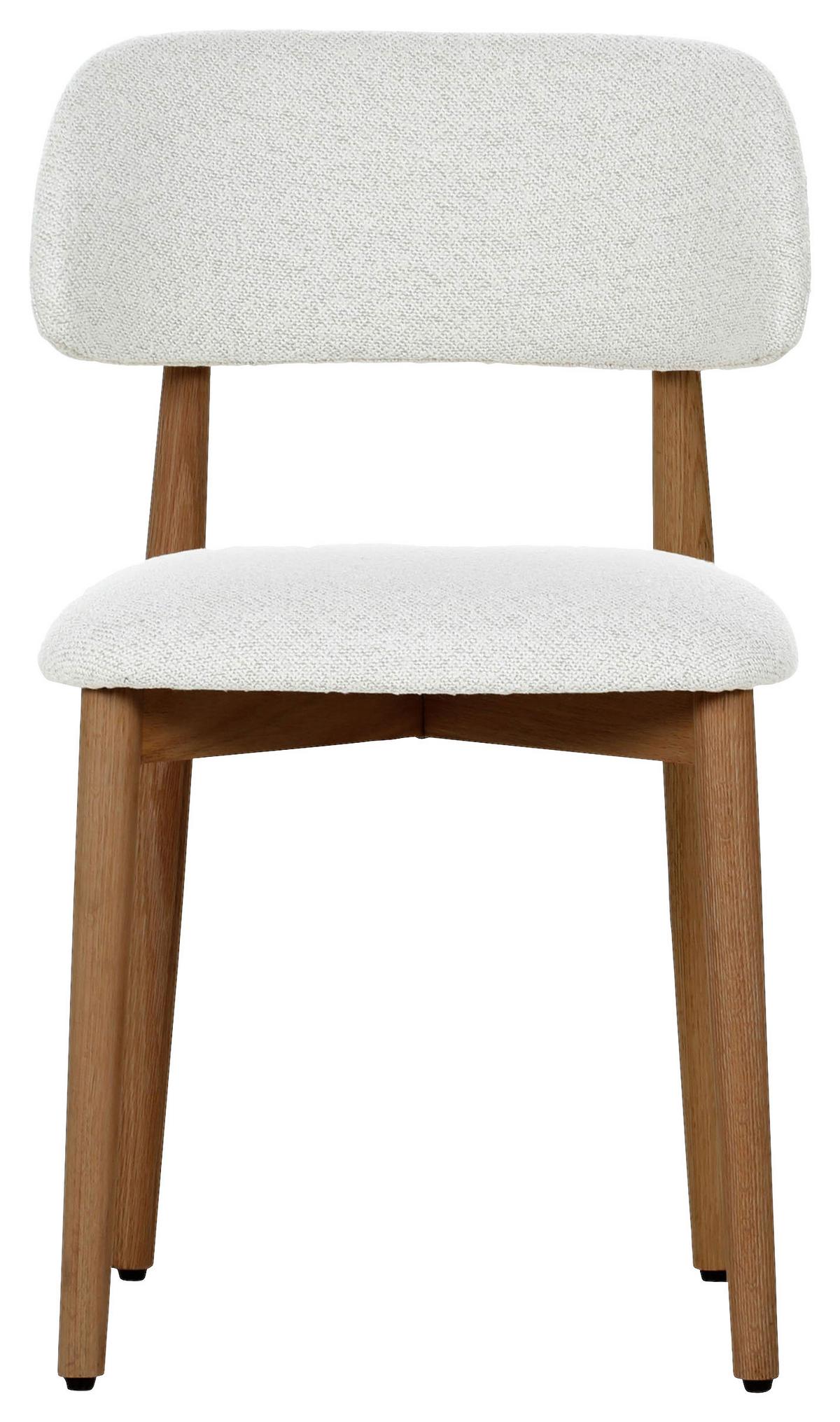 KRZESŁO FLOYD - beżowy/kolor orzechowy, Modern, drewno/tkanina (49/79/51cm) - Livetastic