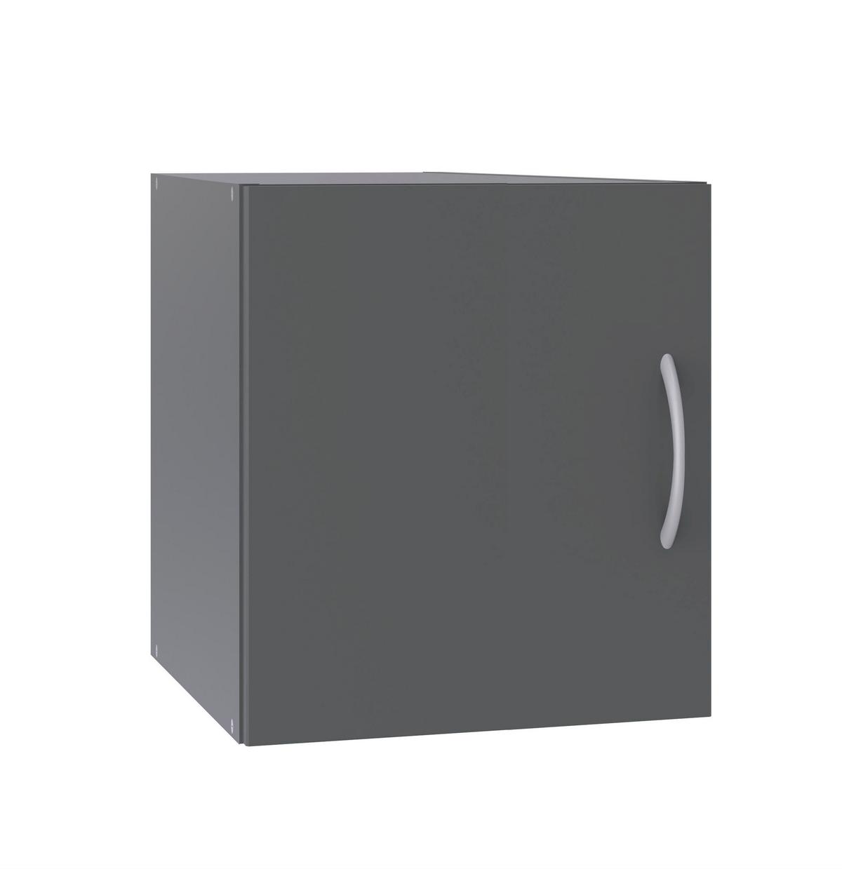 Szekrényrátét Ferde Elemhez Mrk - grafitszürke/alumíniumszínű, Konventionell, műanyag/faalapú anyag (40/40/54-68cm) - Mömax