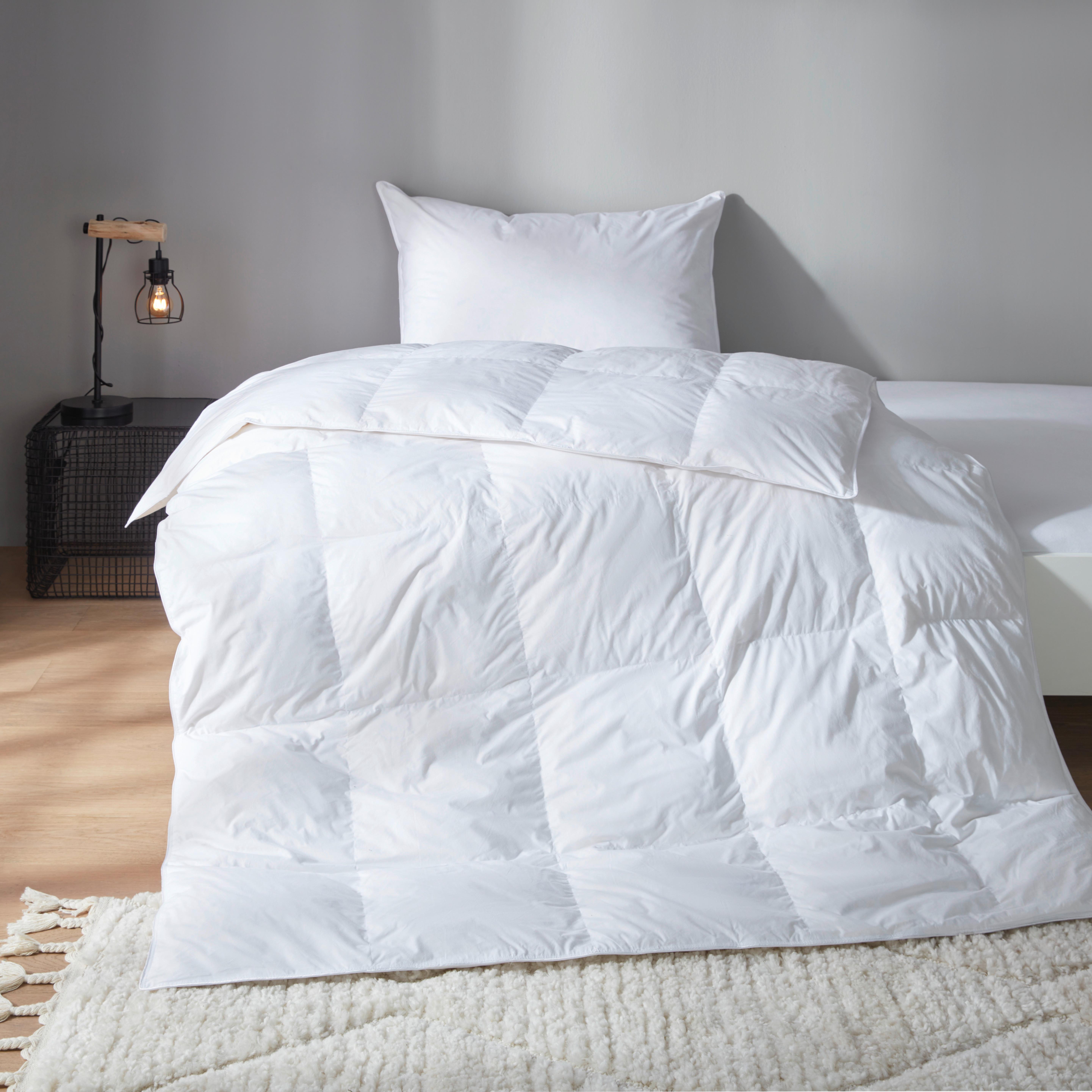 Daunenduvet DANA - Weiss, Konventionell (160/210cm) - Premium Living