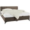 Boxbett in Hellbraun ca. 180x200cm - Hellbraun/Schwarz, KONVENTIONELL, Holzwerkstoff/Kunststoff (180/200cm) - Mömax
