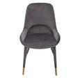 Stuhl in Grau - Goldfarben/Grau, LIFESTYLE, Holz/Textil (51/86,5/65cm) - Premium Living Stuhl in Grau - Goldfarben/Grau, LIFESTYLE, Holz/Textil (51/86,5/65cm) - Premium Living