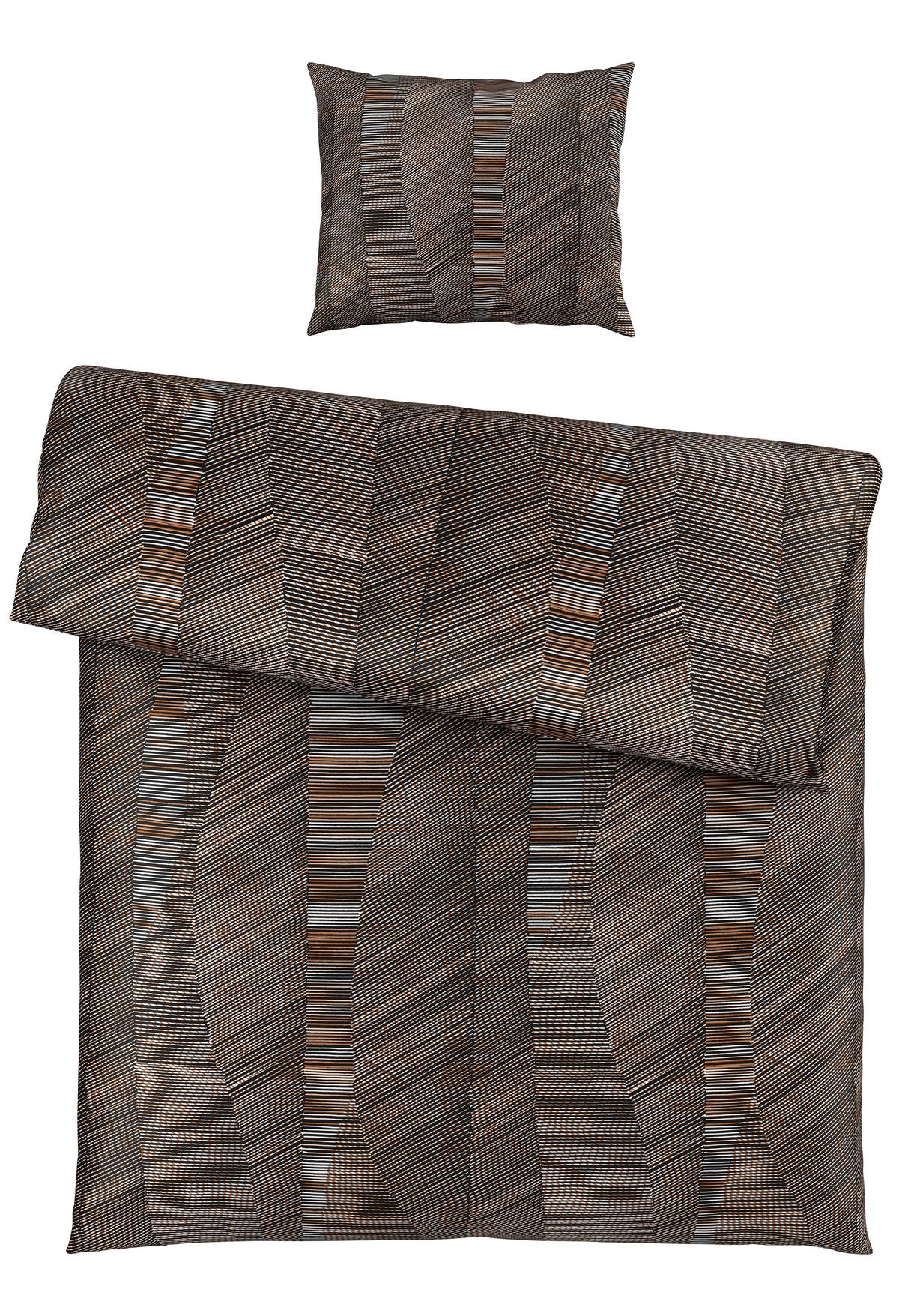 BETTWÄSCHESET ELIAS - Schwarz, Romantik / Landhaus, Textil (160/210cm) - Modern Living