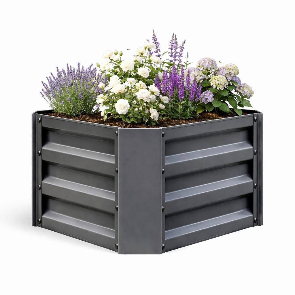 Hochbeet Vcm Beet "galdo M" - Schwarz, Modern, Metall (50/30/40cm)