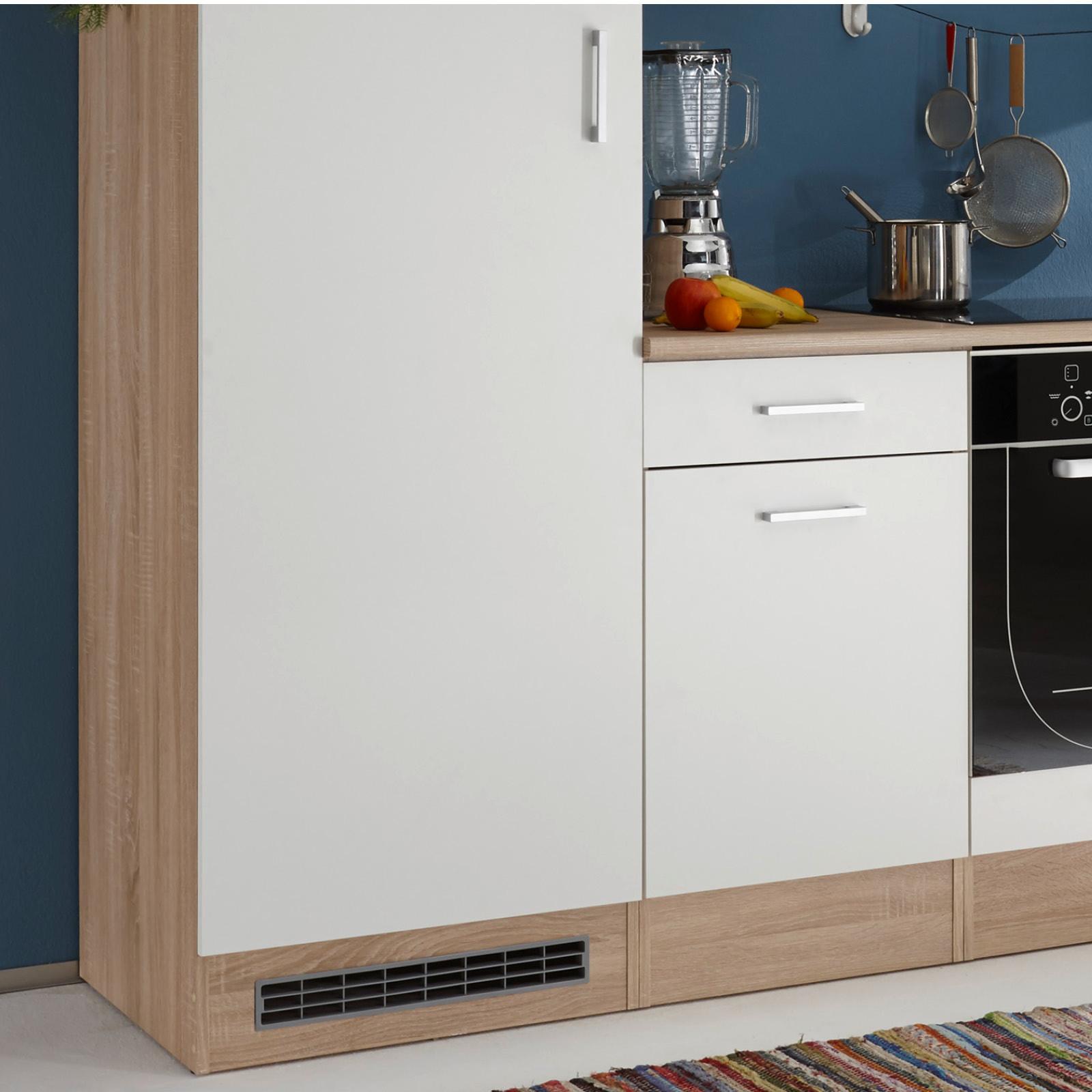Blok Kuhinja Andy - bijela/hrast Sonoma, Moderno, drvni materijal (270/195/60cm) - Best Price