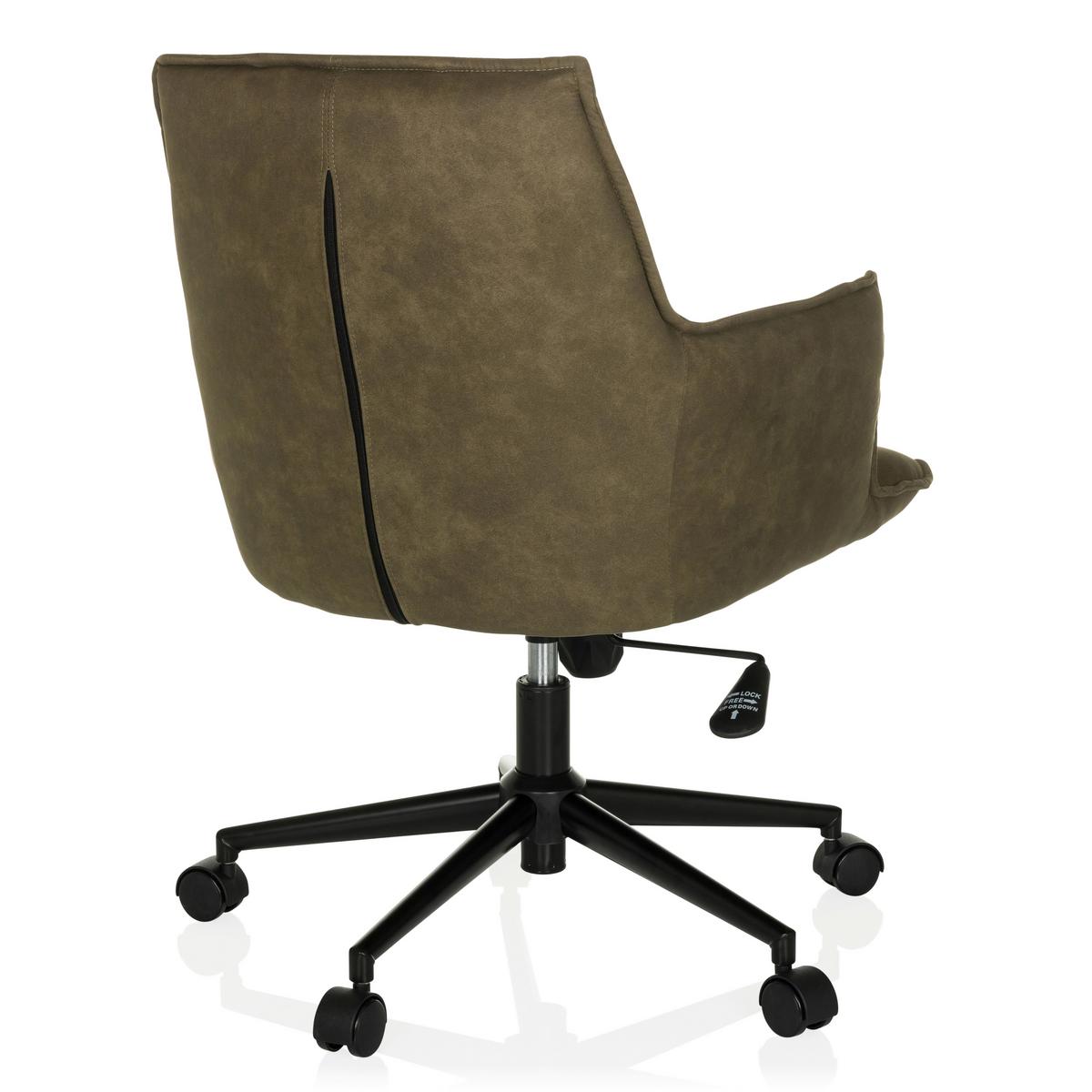 Vrtljivi Stol Solao Life, Zelena - črna/zelena, Moderno, kovina/umetna masa (54/85/70cm) - MID.YOU