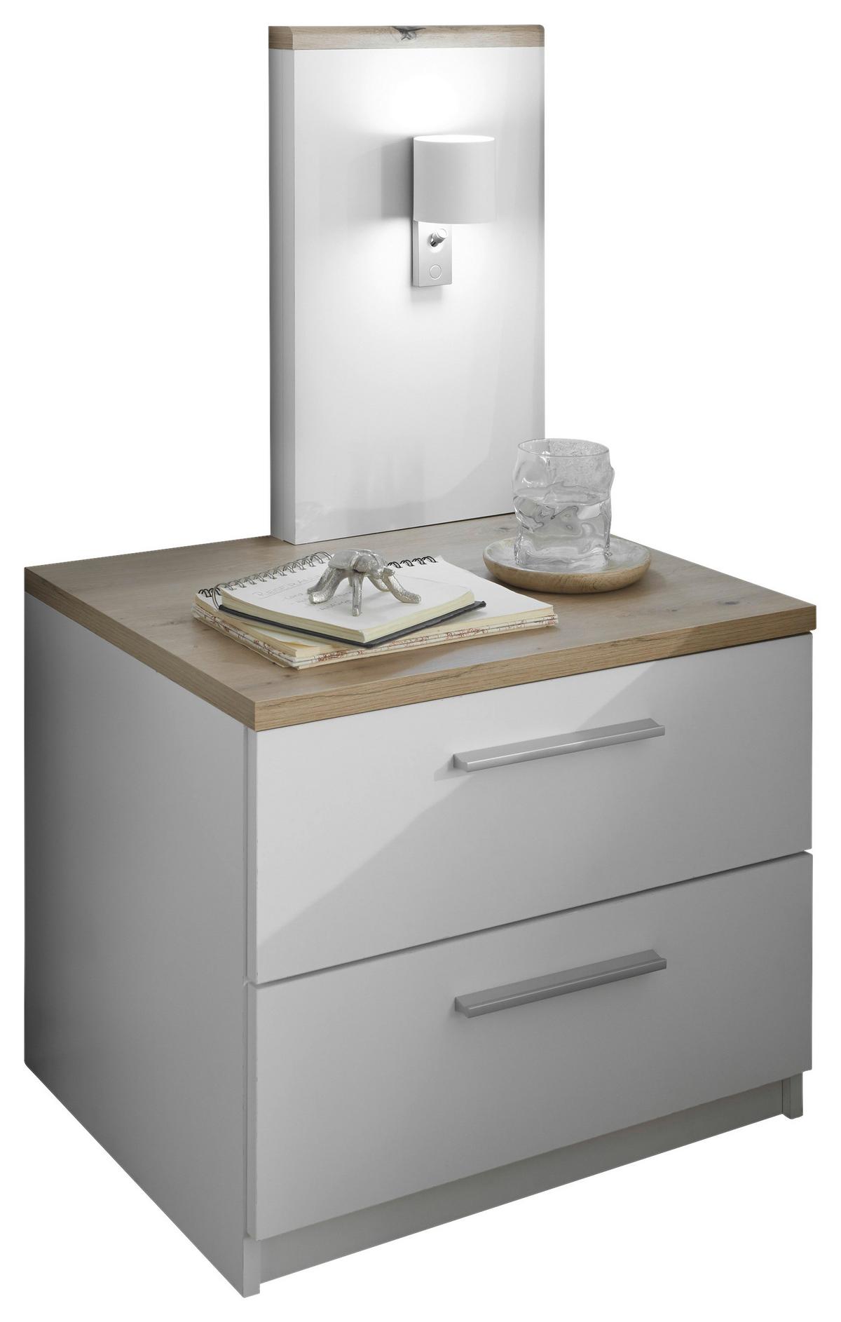 Stenska Led-svetilka Sizilia, 2 X 2,3 W - bela/barve aluminija, Moderno, umetna masa (8/15/9,5cm) - Premium Living