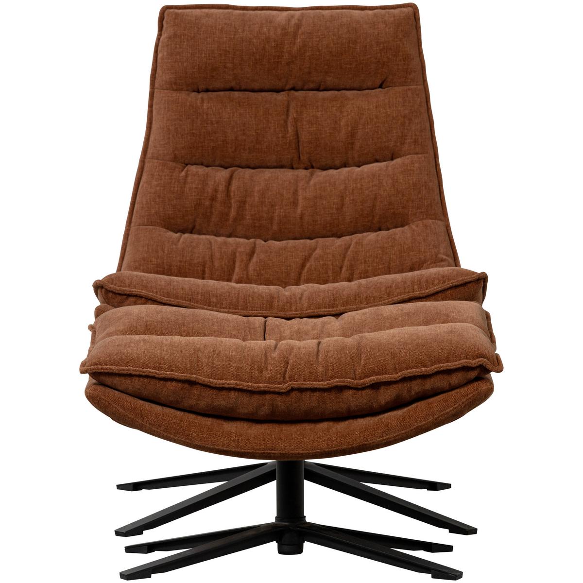 SESSELSET Kube Braun B: 77cm - Schwarz/Braun, Design, Textil/Metall (77/97/69cm) - Livetastic