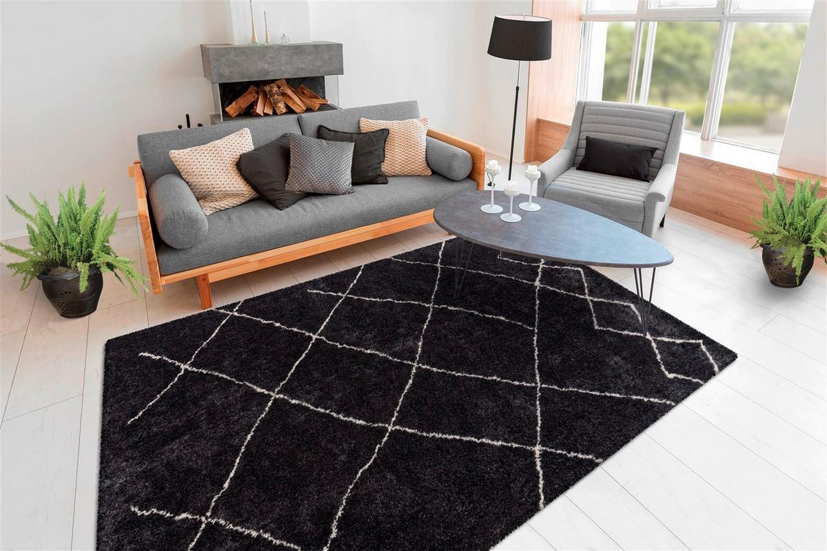 HOCHFLORTEPPICH ORLANDO 525 ANTHRAZIT - Anthrazit, Konventionell, Textil (160/230cm) - Kayoom