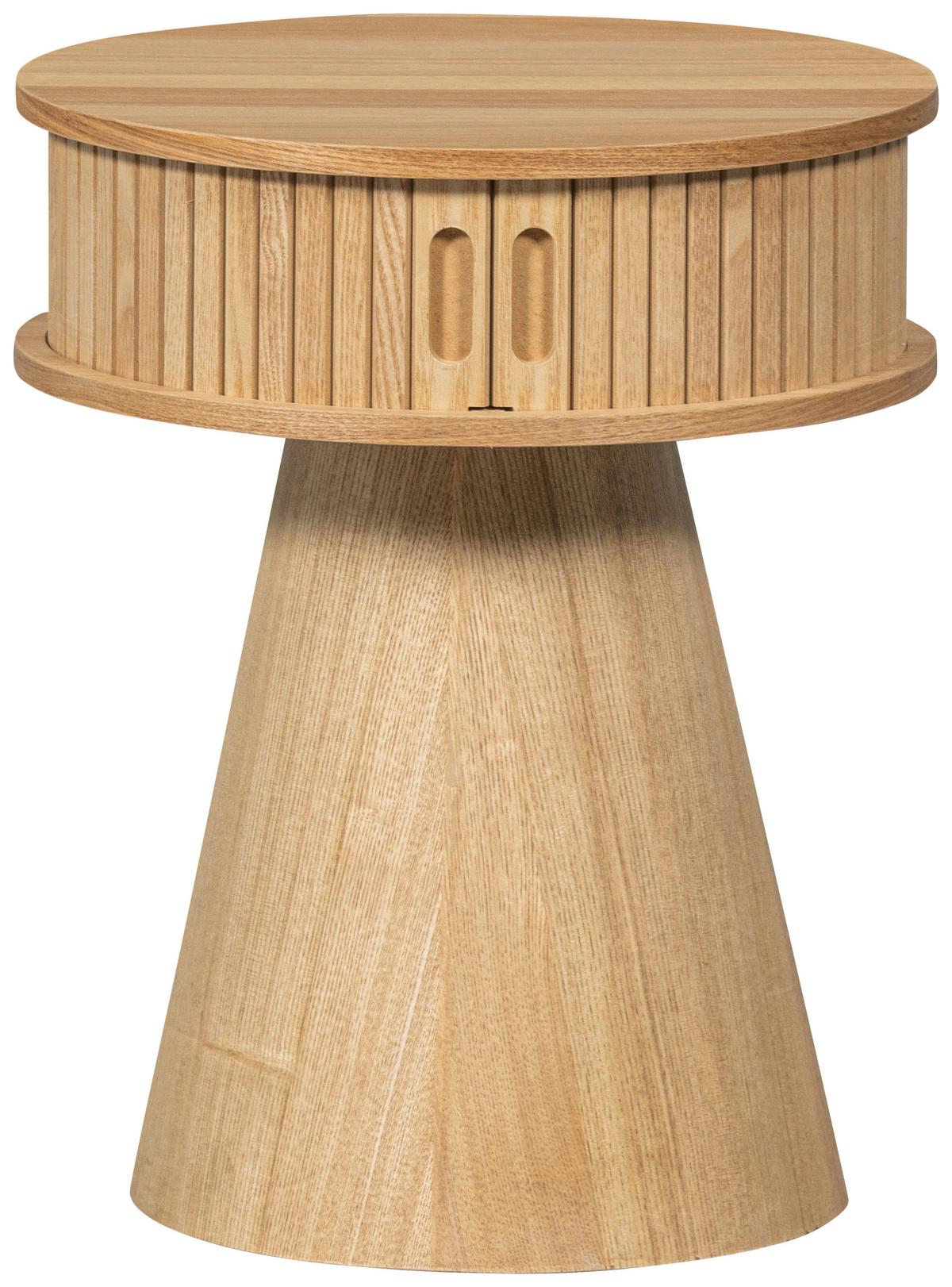 Nachttisch Karri Holz - Naturfarben, Design, Holz/Holzwerkstoff (38/38/46cm) - Livetastic