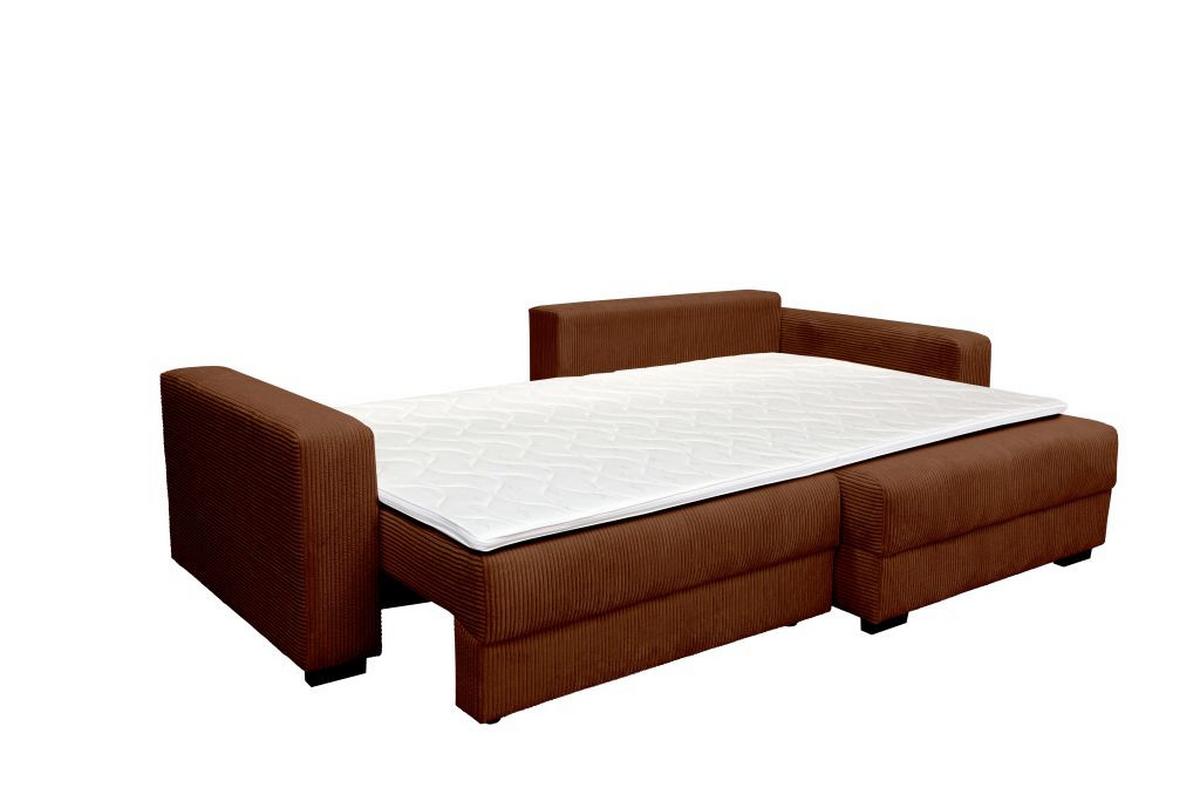 Kutna Garnitura Xela - crna/karamela, Moderno, tekstil (265/170cm) - Modern Living