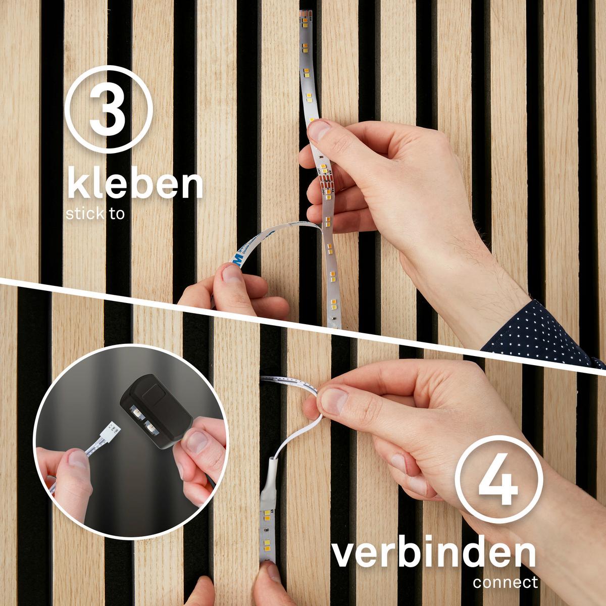 TAŚMA LED 8020294 PYP STARTER SET CCT - biały, Basics, tworzywo sztuczne (260cm) - Briloner