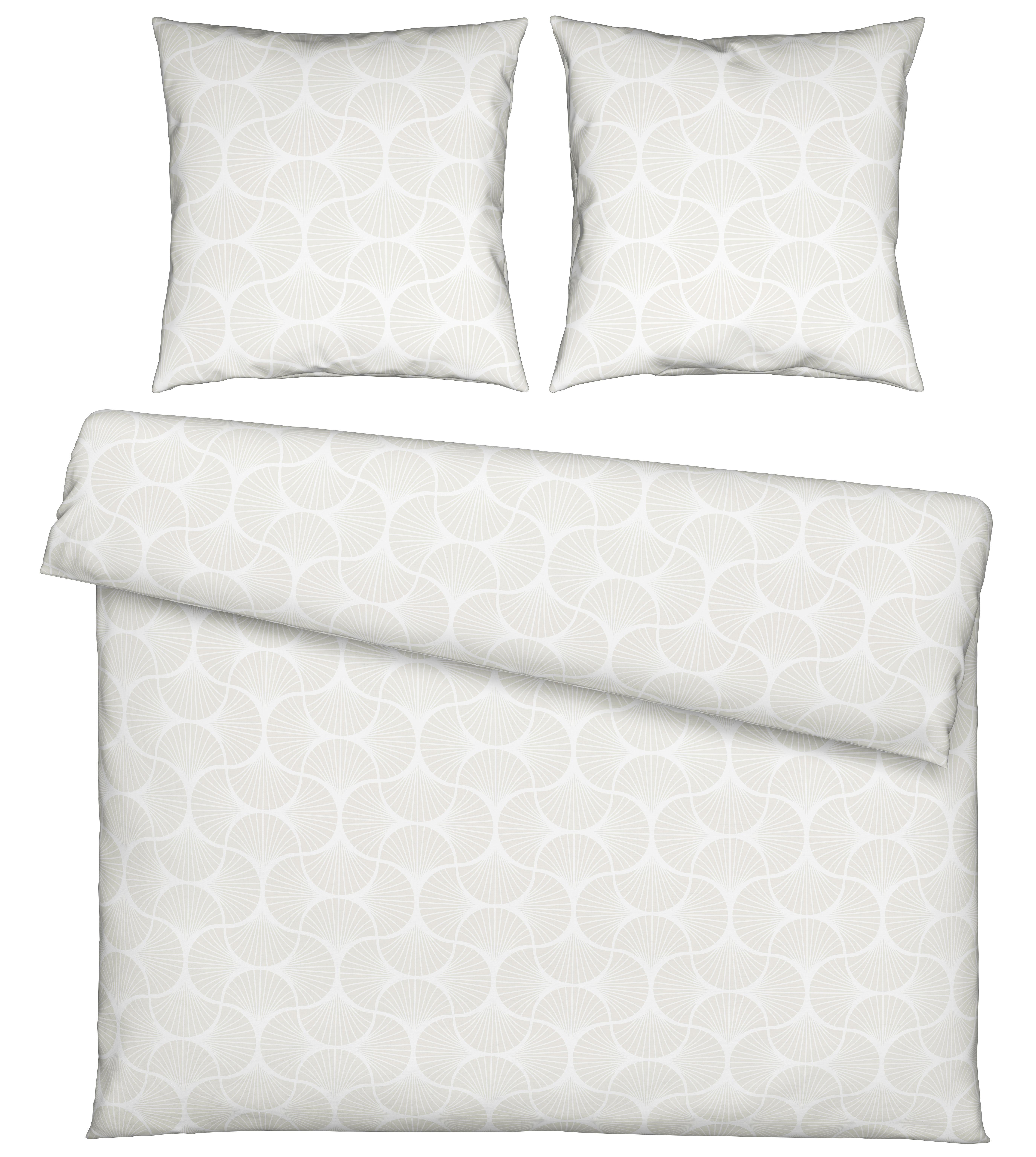 Bettwäsche Finn XL Naturfarben ca. 200x200cm - Naturfarben, MODERN, Textil (200/200cm) - Modern Living