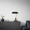 BORDSLAMPA BANKER - vit/mässingsfärgad, Romantik / Lanthus, metall (18/26,5/37cm) - Mömax