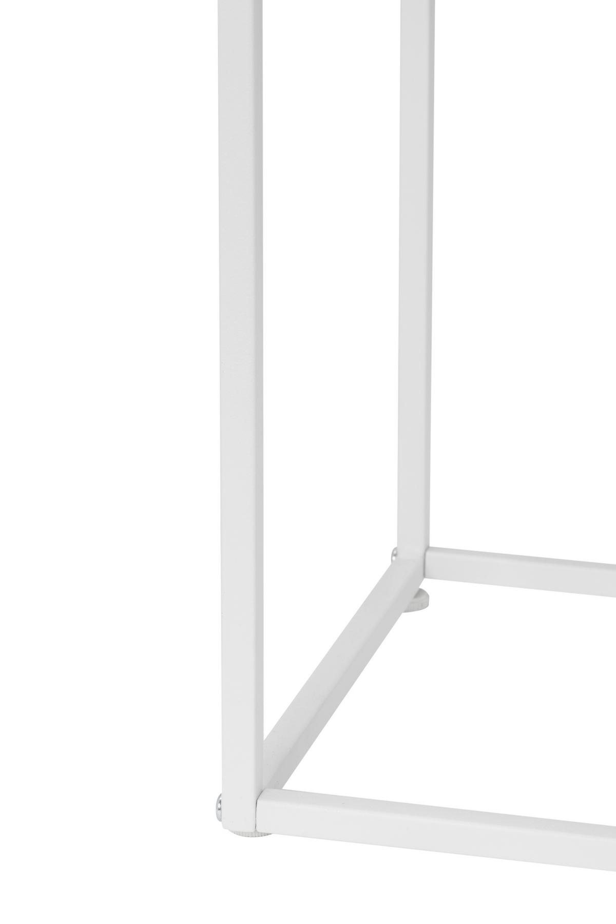 STÓŁ KONSOLA BREDA - biały, Modern, metal (100/79/29cm) - PBJ