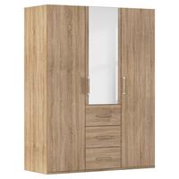 Omara S Klasičnimi Vrati Evelyn, Barva Hrasta - hrast sonoma, Design, umetna masa/steklo (151/197/60cm) - Novel