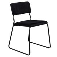 STUHL-SET KENTH - Schwarz, Design, Textil/Metall (40/76/52cm) - Livetastic