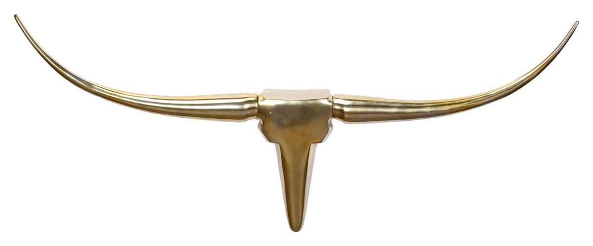 Wanddeko Wohnling Goldfarben - Goldfarben, MODERN, Metall (100/40/6cm) - MID.YOU