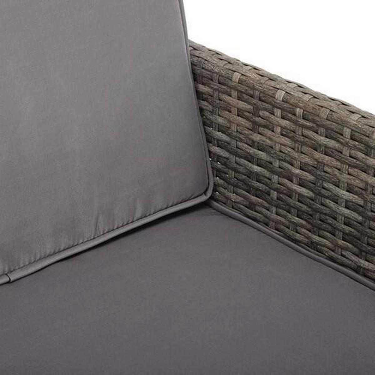 Kerti Garnitúra Bilbao - fekete/antracit, Modern, műanyag/textil - Mömax