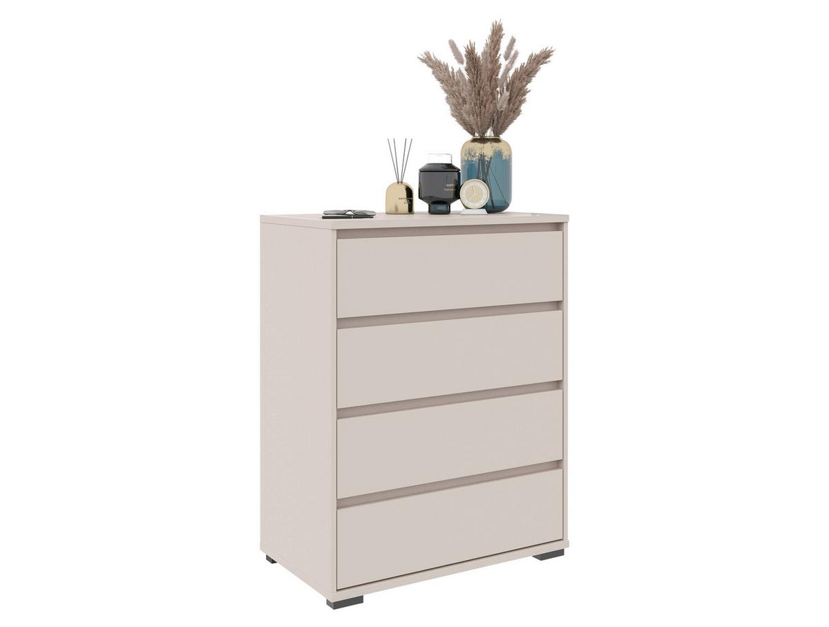 KOMODA LINE - antracytowy/kaszmir, Design, materiał drewnopochodny/tworzywo sztuczne (80/103/48cm) - Carryhome