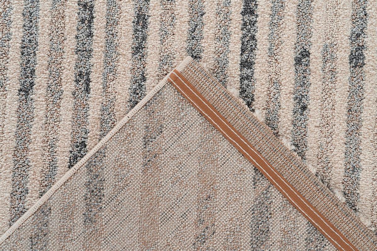 TEPPICH RHOMBUS 125 BEIGE / GRAU - Beige/Grau, Konventionell, Textil (160/230cm) - Kayoom