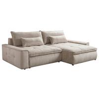 Kutna Garnitura Athos - cappuccino/crna, Moderno, tekstil/plastika (292/73-97/190cm) - Modern Living