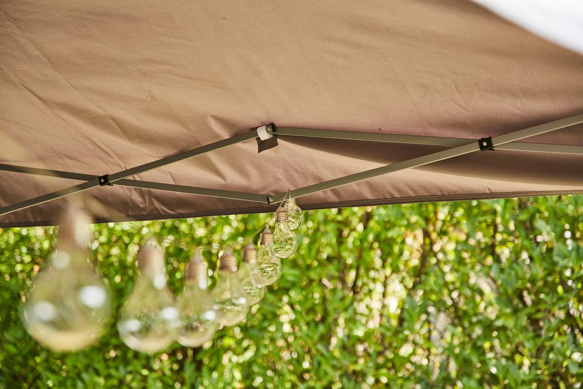 Pavillon Siena Garden 300x300 cm wetterbeständig - Taupe, KONVENTIONELL, Textil (300/260/300cm) - Siena Garden