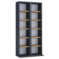 Regal Milano, Antracit, Barva Hrasta - medeni hrast/antracit, Design, leseni material (42/91,8/20cm) - MID.YOU