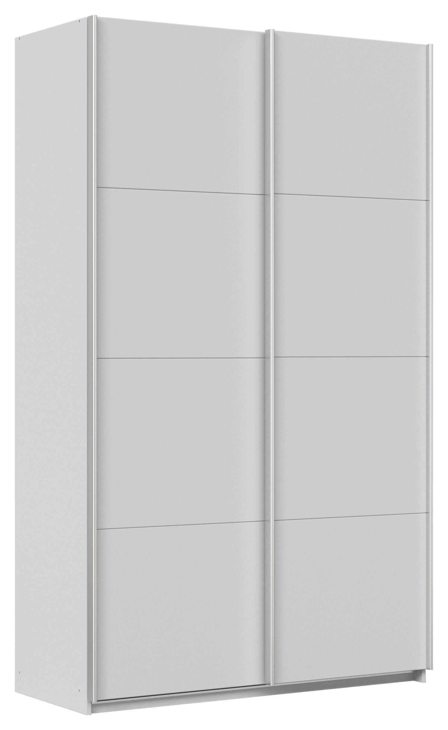 Ormar S Kliznim Vratima Feldkirch - svijetlo siva/boje aluminija, Moderno, drvni materijal/metal (136/229/62cm) - Modern Living