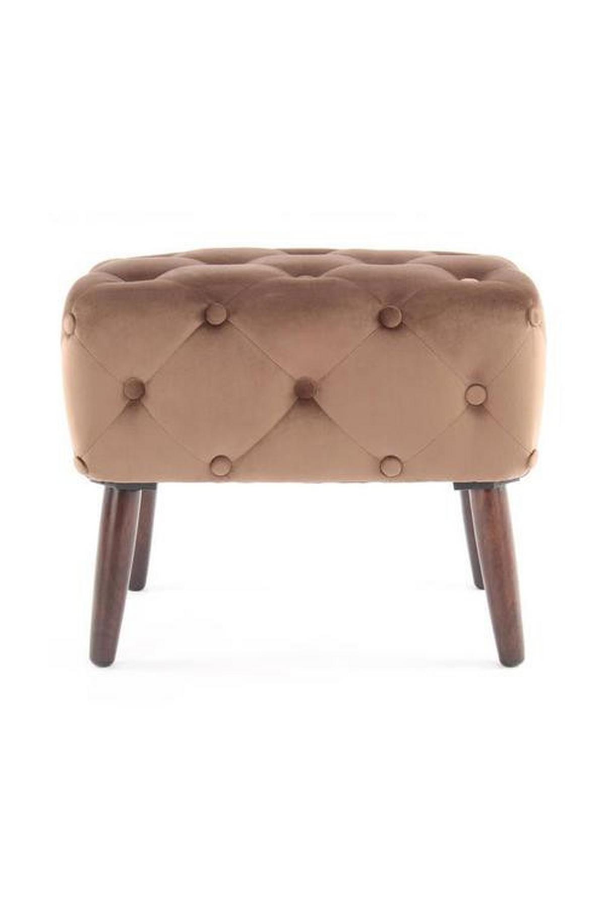 Hocker Piano ca. 40x48 cm Braun Samt - Braun, Basics, Holzwerkstoff/Textil (40/48/60cm) - Kayoom