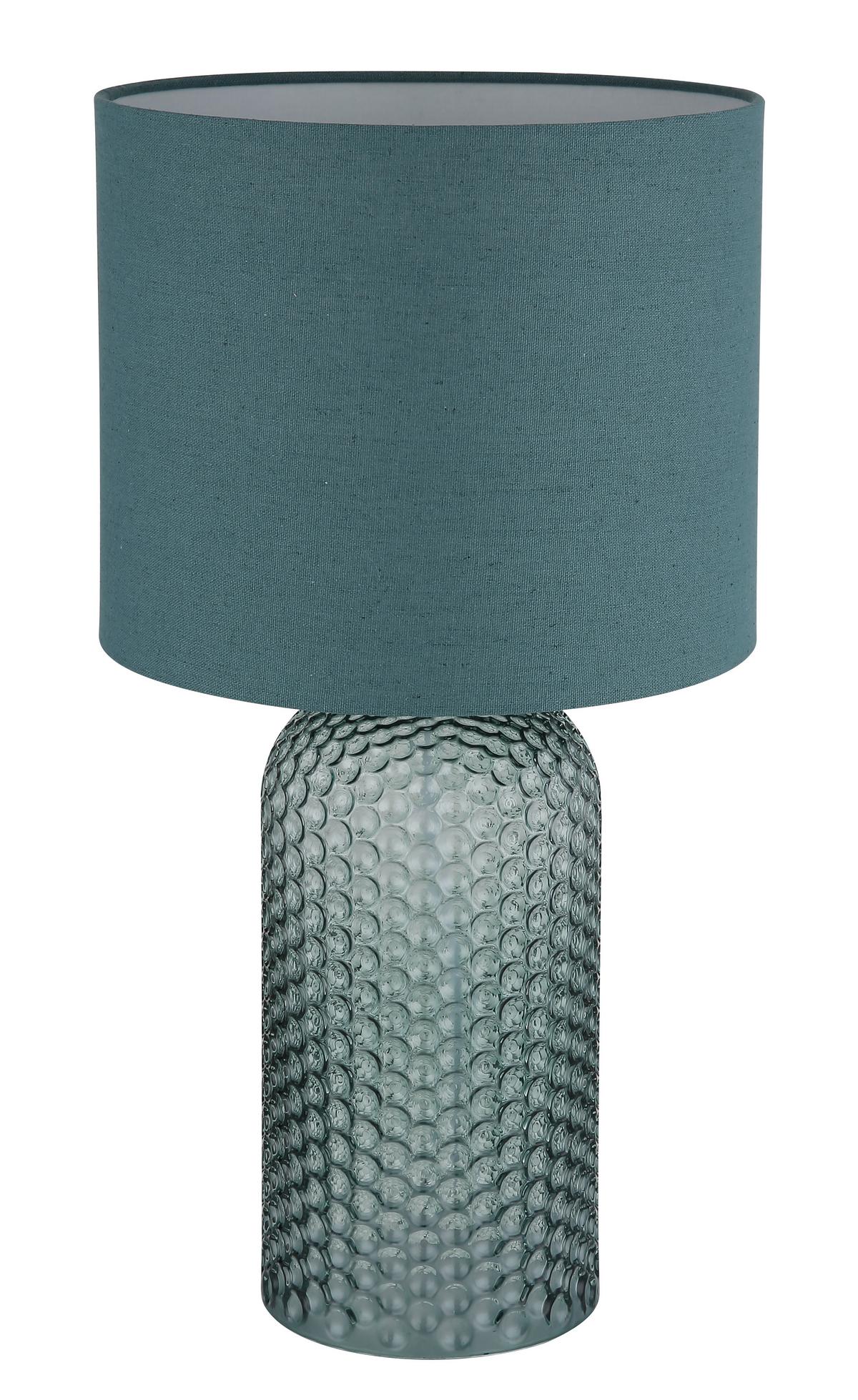 Tischleuchte Sofia Hellgrün max. 60 Watt - Hellgrün, LIFESTYLE, Glas/Textil (26,5/26,5/50cm)