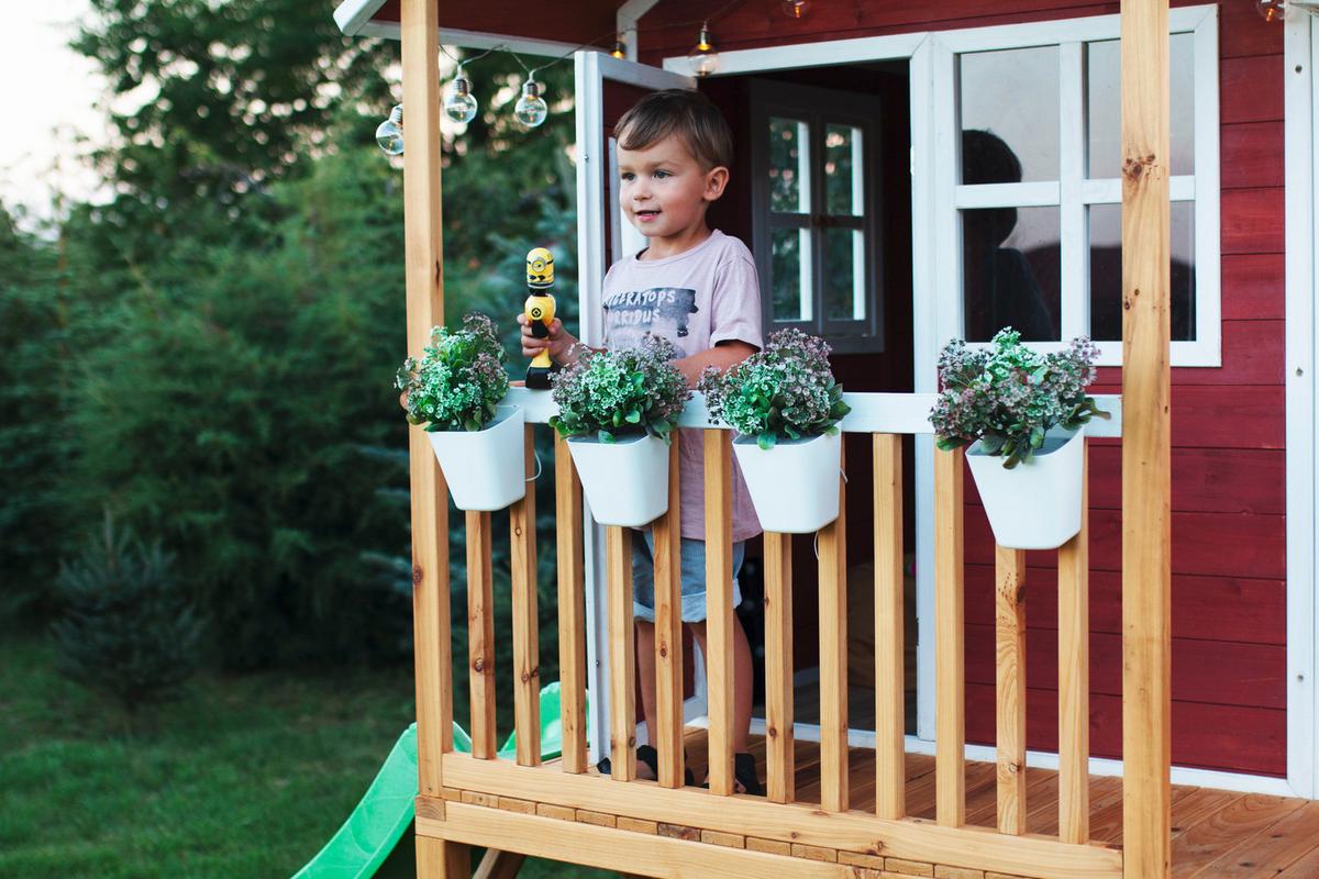 Igralni Stolp Exit Loft 500, Rdeča - rdeča/barve limete, Konvencionalno, les (329/190/253cm) - EXIT Toys