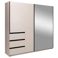 Omara Z Drsnimi Vrati Wilma, Kašmir - kašmir/črna, Moderno, kovina/leseni material (215/210/61,5cm) - P & B