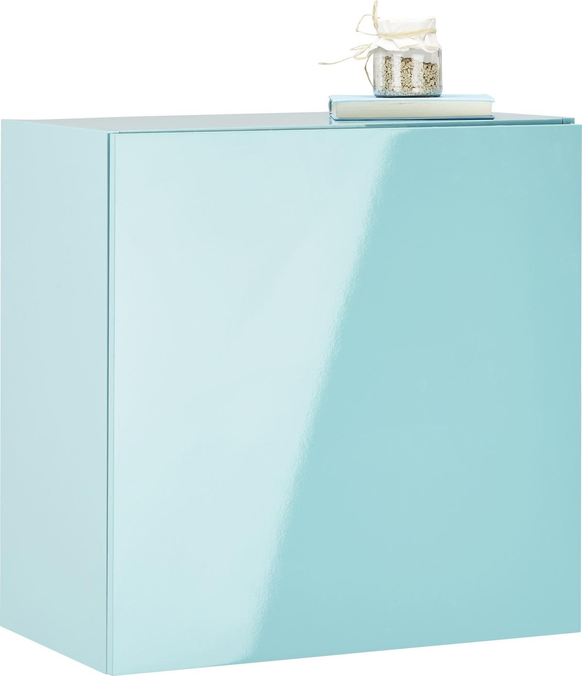 Hängeschrank in Hellblau Hochglanz - Hellblau, MODERN, Holzwerkstoff (60/60/34cm) - Mömax
