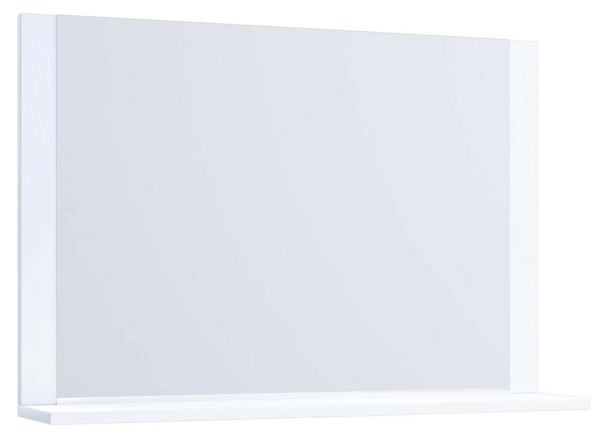 Stensko Ogledalo Vcb 10, Bela - bela, Basics, leseni material (80/65/16,6cm) - MID.YOU