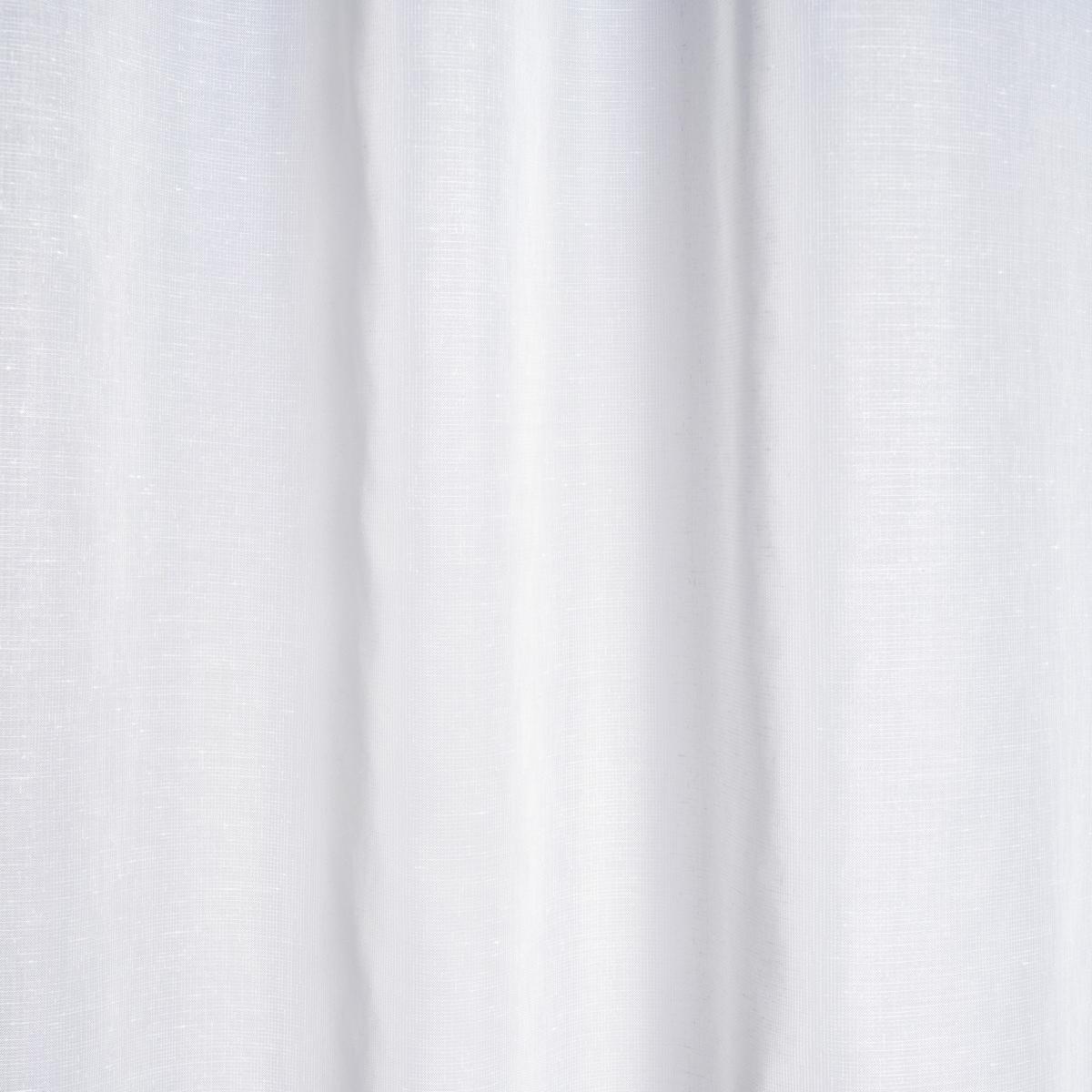 Kombivorhang Leo in Transparent, 2 Stk. - Weiss, Konventionell, Textil (140/255cm) - Premium Living