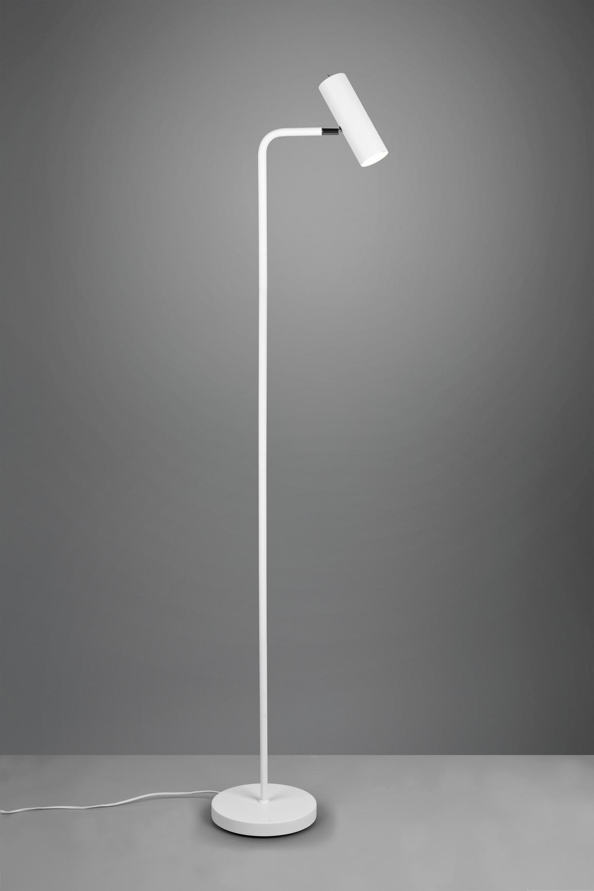 Stehleuchte Marley in Weiß max. 5 Watt - Weiß, Basics, Metall (23/151cm) - Trio Leuchten