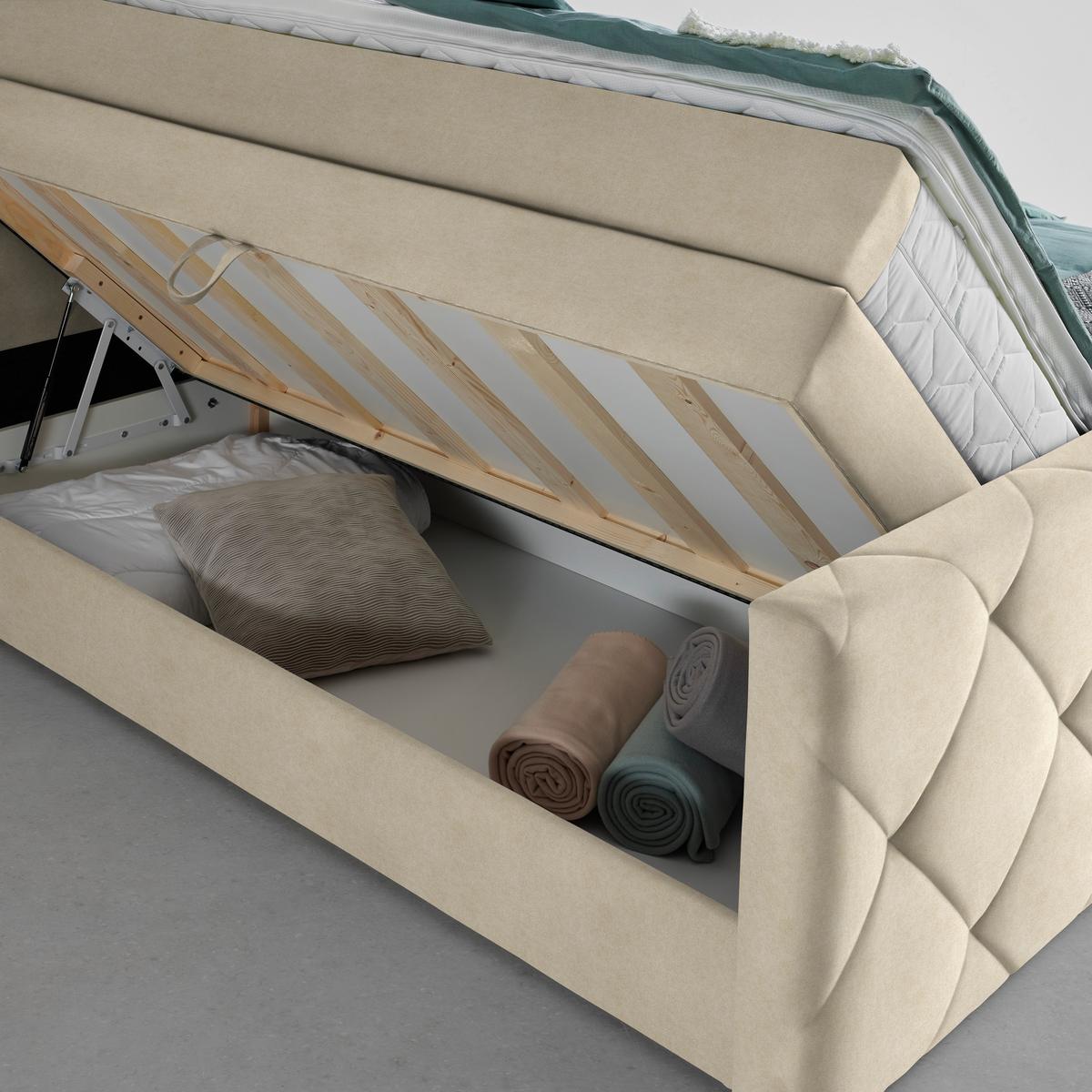 Boxspringbett Adele Sahara ca. 160x200cm - Sahara, KONVENTIONELL, Holz/Holzwerkstoff (160/200cm) - Mömax