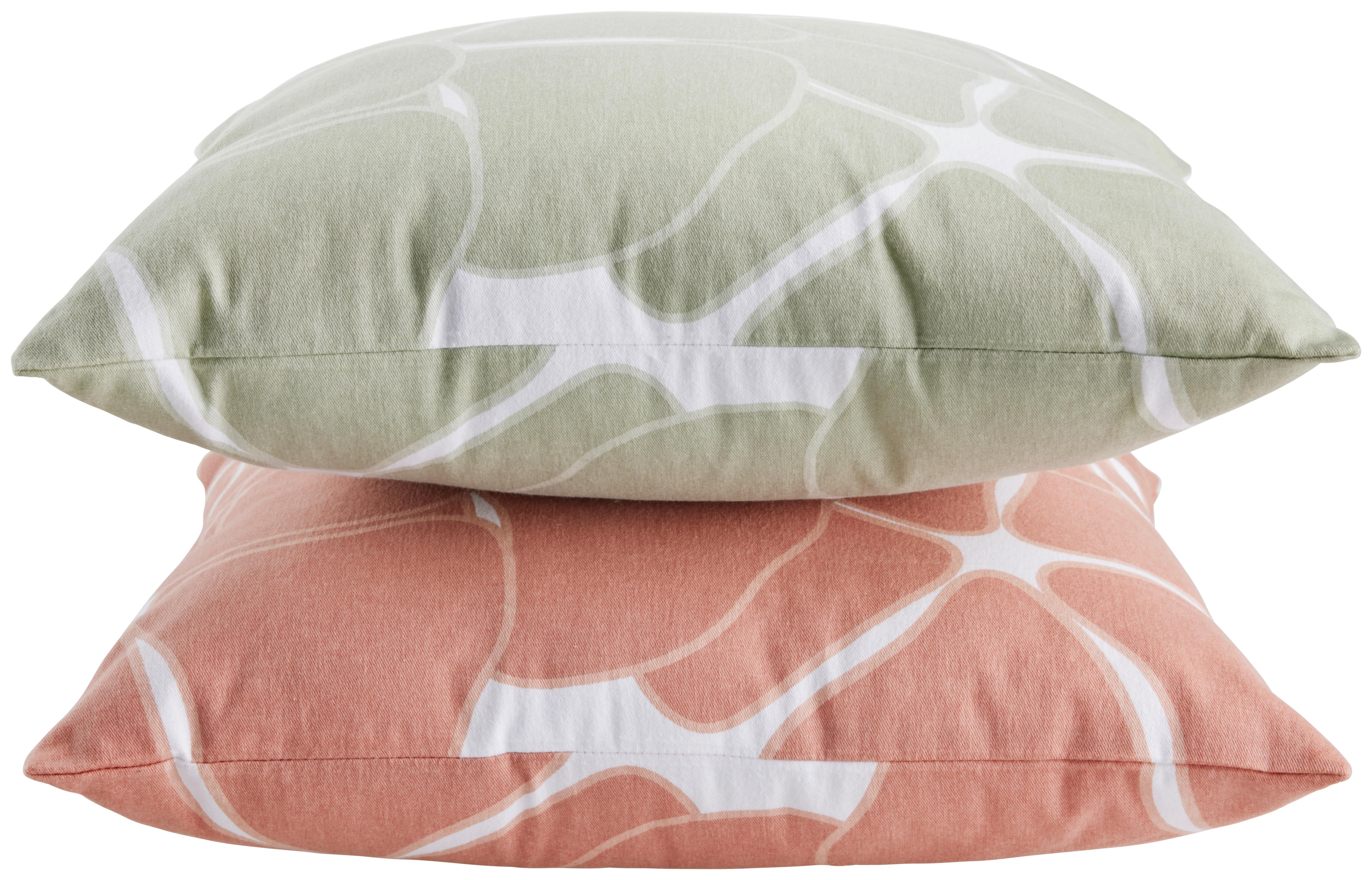 Zierkissen Blooming in Pink ca. 45x45cm - Pink, ROMANTIK / LANDHAUS, Textil (45/45cm) - Modern Living