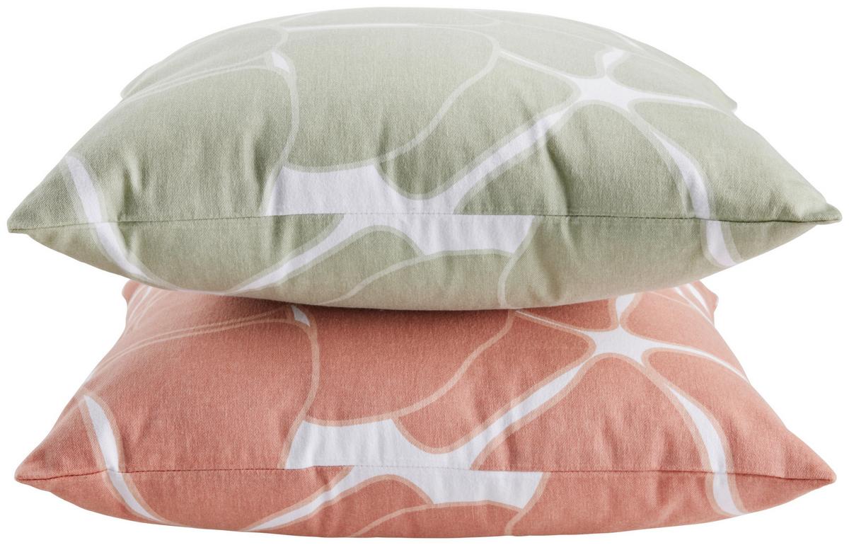 Zierkissen Blooming in Pink ca. 45x45cm - Pink, Romantik / Landhaus (45/45cm) - Modern Living