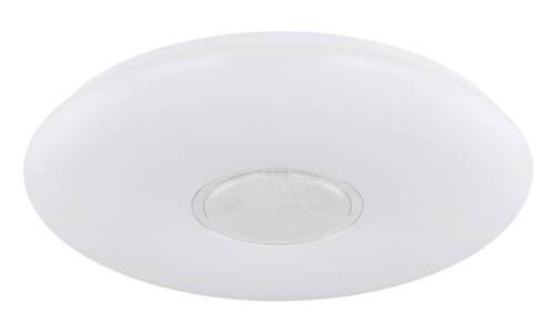 LED-Deckenleuchte Sully in Weiß/Opal max. 40 Watt - Klar/Opal, Design, Glas/Kunststoff (48,5/7,2cm) - Globo