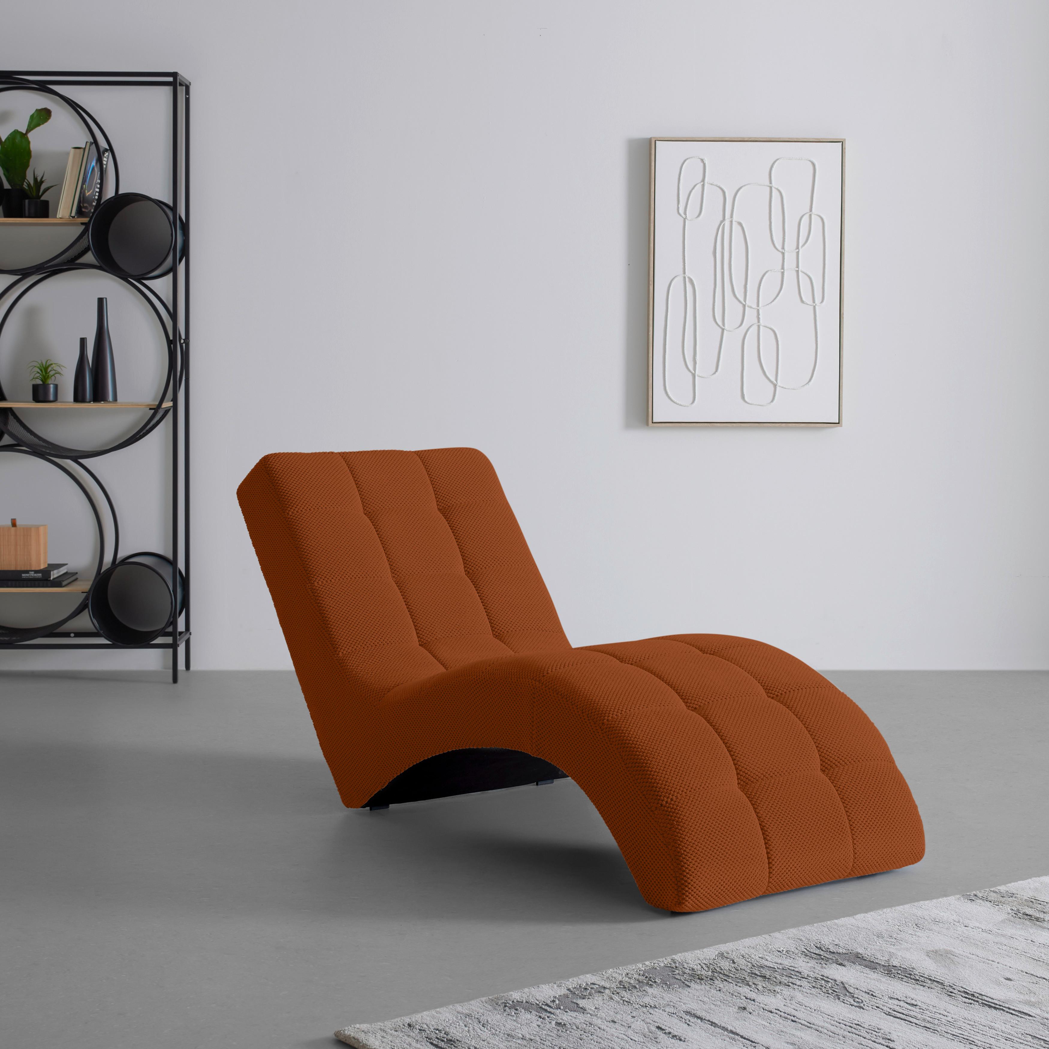 Liege Laguna Aprikose - Aprikose/Schwarz, MODERN, Kunststoff/Textil (68/80/167cm) - Mömax