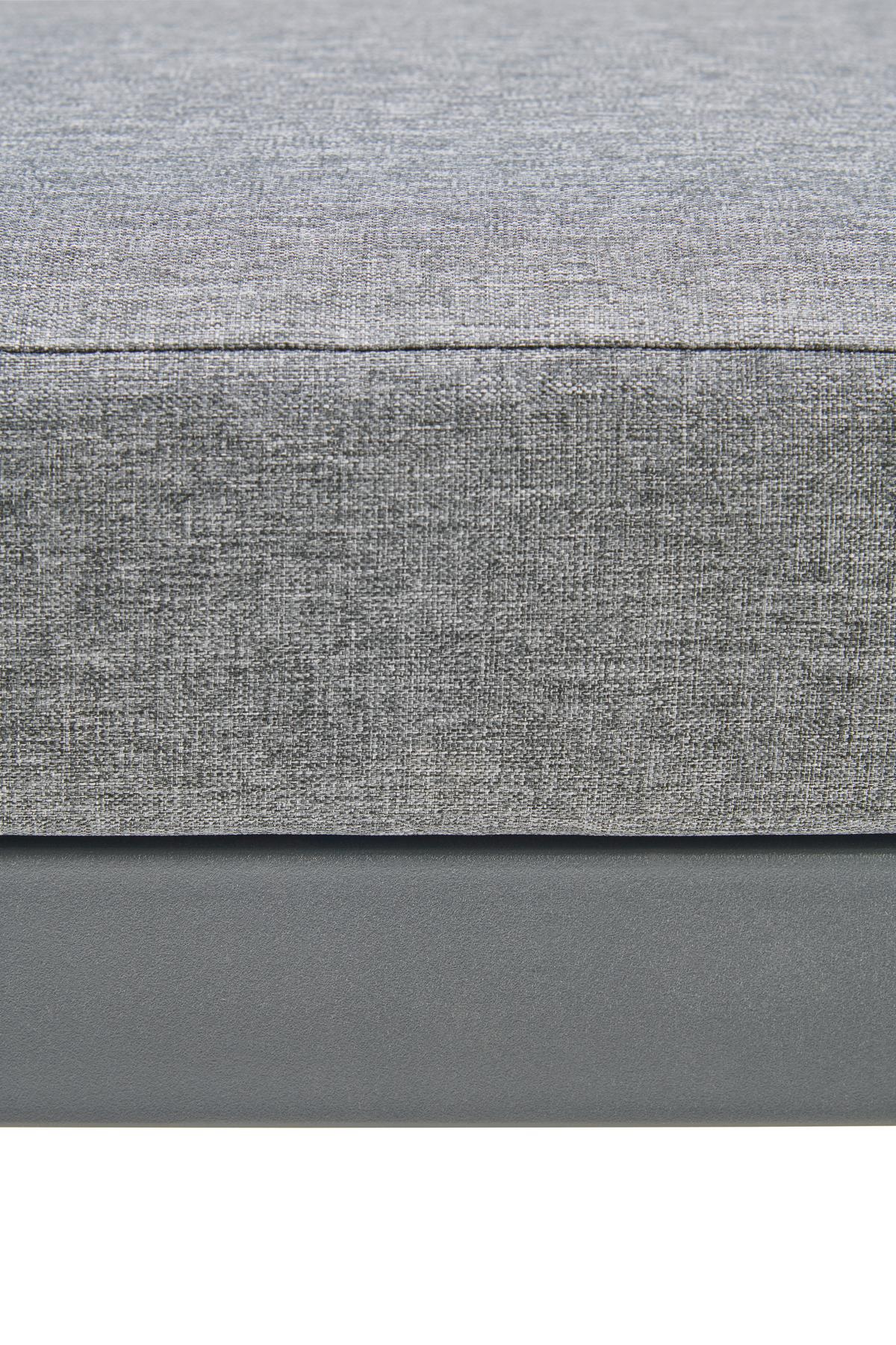 Lounge Garnitura Rio 2, Črna, Antracit, 5-Delni Set - temno siva/črna, Moderno, kovina/steklo (214/130cm) - Beldano