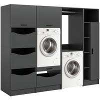 Hauswirtschaftsraum Free Anthrazit - Anthrazit, Basics, Holzwerkstoff (242/195/68cm) - MID.YOU