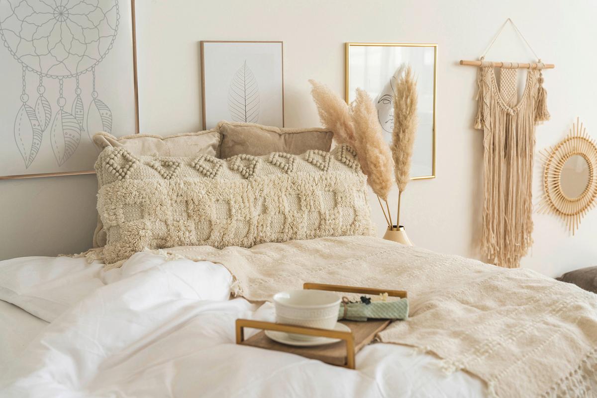 ZIERKISSEN BOHIST 125 - Naturfarben, Konventionell (35/95/15cm)