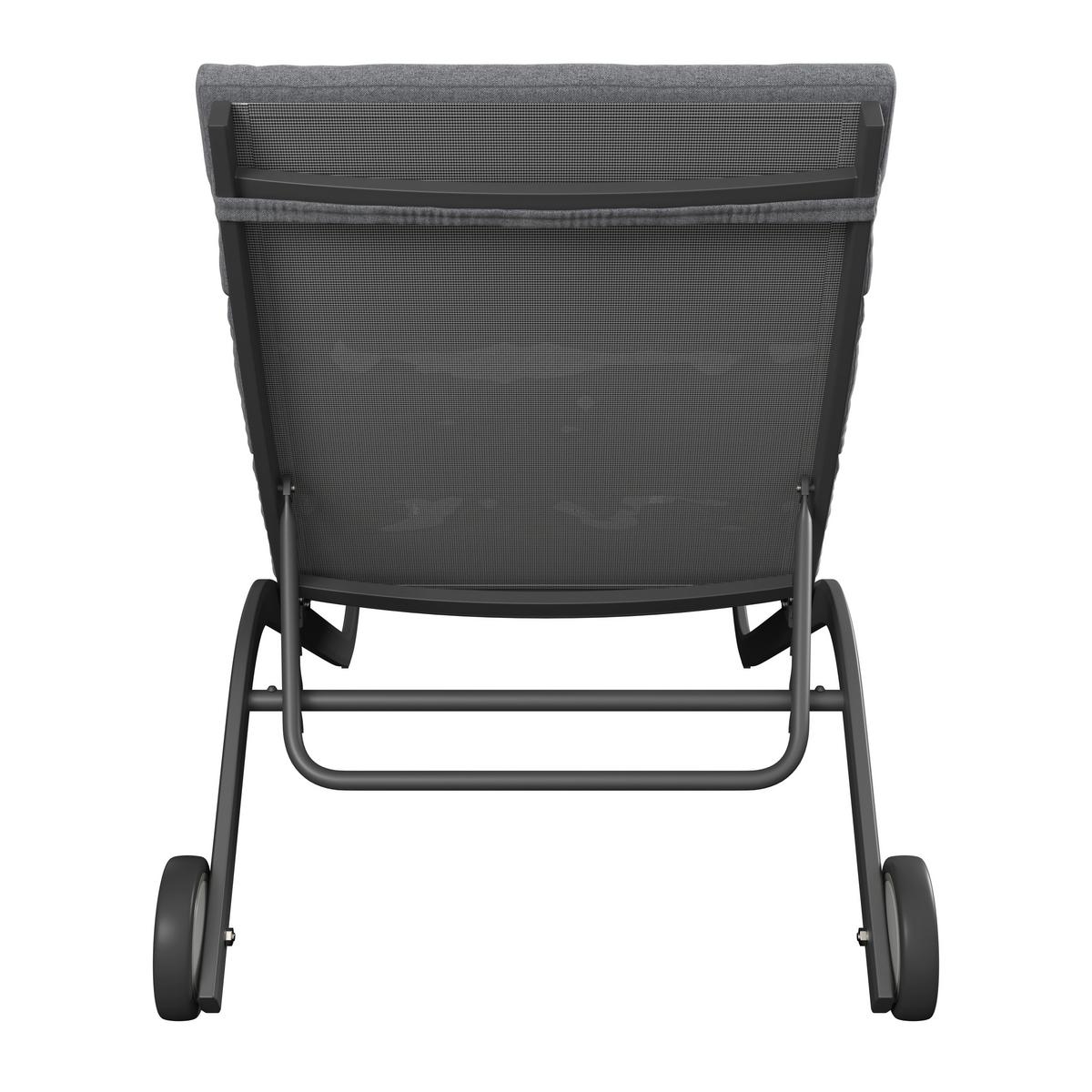 Vrtni Ležalnik Otti, Aluminij - siva/antracit, Basics, kovina/tekstil (211/44/75cm) - Mömax