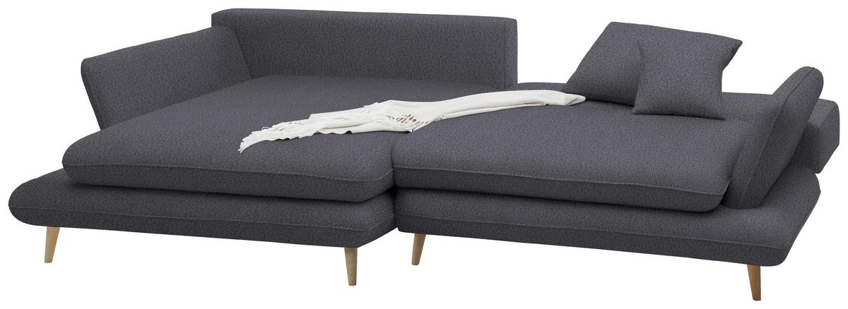 Kutna Garnitura Monte - tamno plava/prirodne boje, Romantično / ladanjski, tekstil/drvo (181/283cm) - Premium Living
